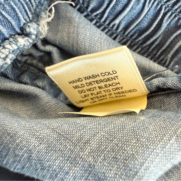 Lovestitch Women’s Tencel Blue Pull-On Casual Wear Drawstring Shorts Size Small - Picture 7 of 7